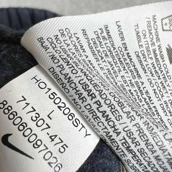 VTG Nike Sportswear Club Fleece Pants Men’s Size Large Blue Loose Fit W/ Pockets - Picture 11 of 13